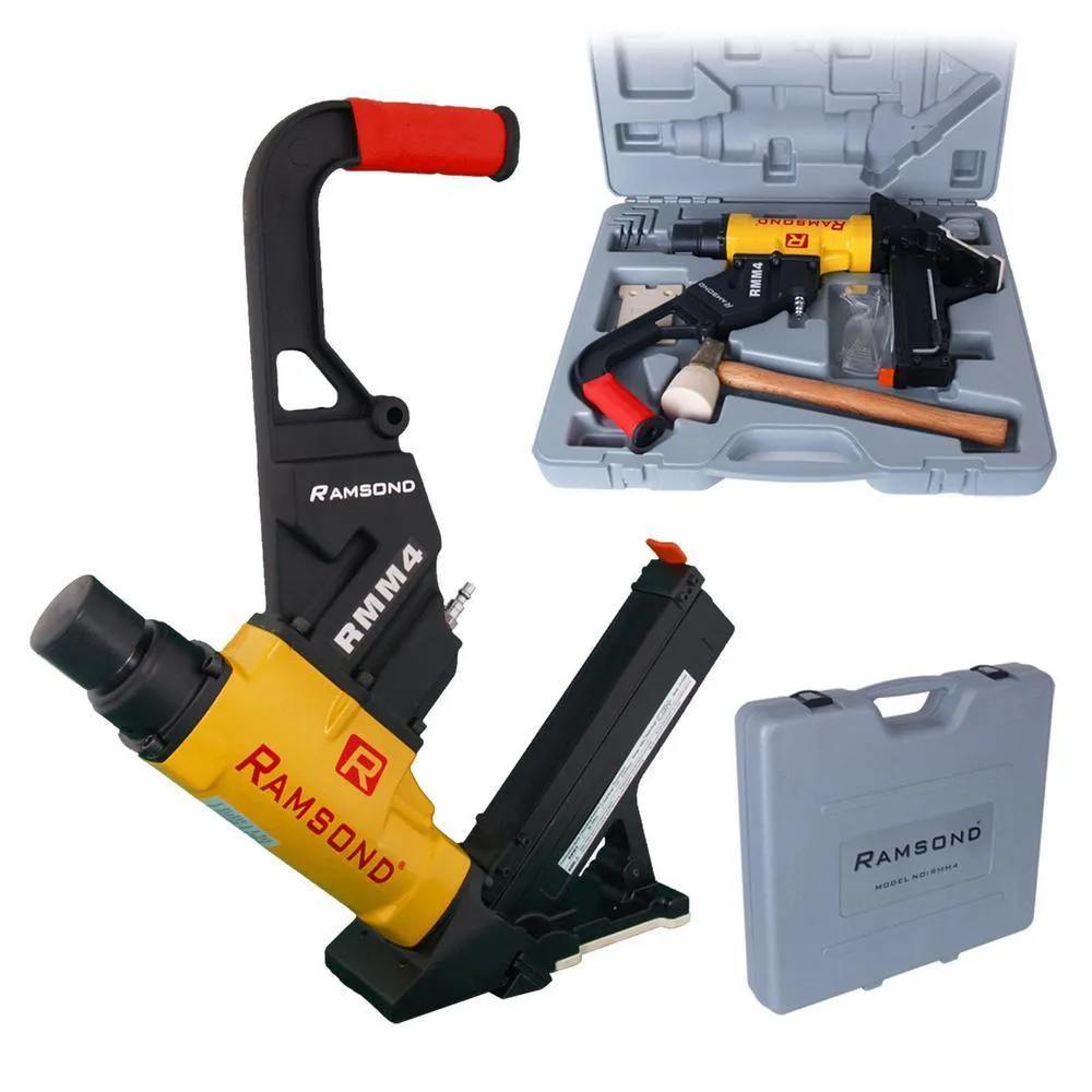 2-in-1 Air Hardwood Flooring Cleat Nailer and Stapler Gun