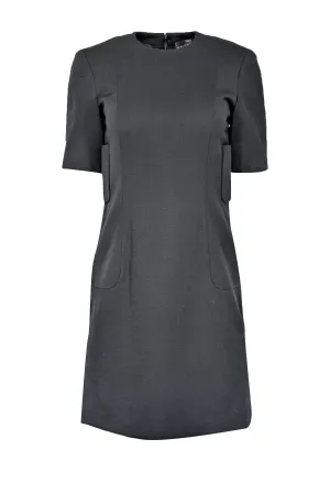 Balenciaga - Black Short Sleeve Sheath Dress Sz 6