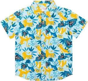 Disney Lilo & Stitch Mickey Mouse Lion King Simba Hawaiian Button Down Shirt Toddler to Big Kid