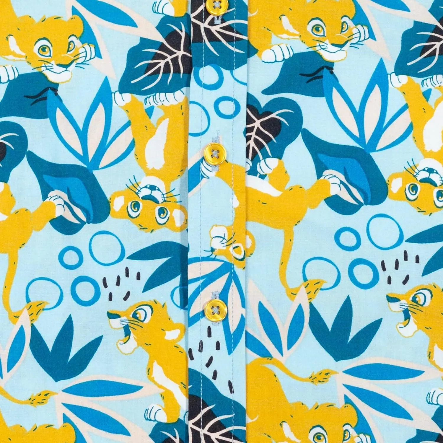 Disney Lilo & Stitch Mickey Mouse Lion King Simba Hawaiian Button Down Shirt Toddler to Big Kid