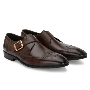 Formal Leather Buckled Shoes For Men