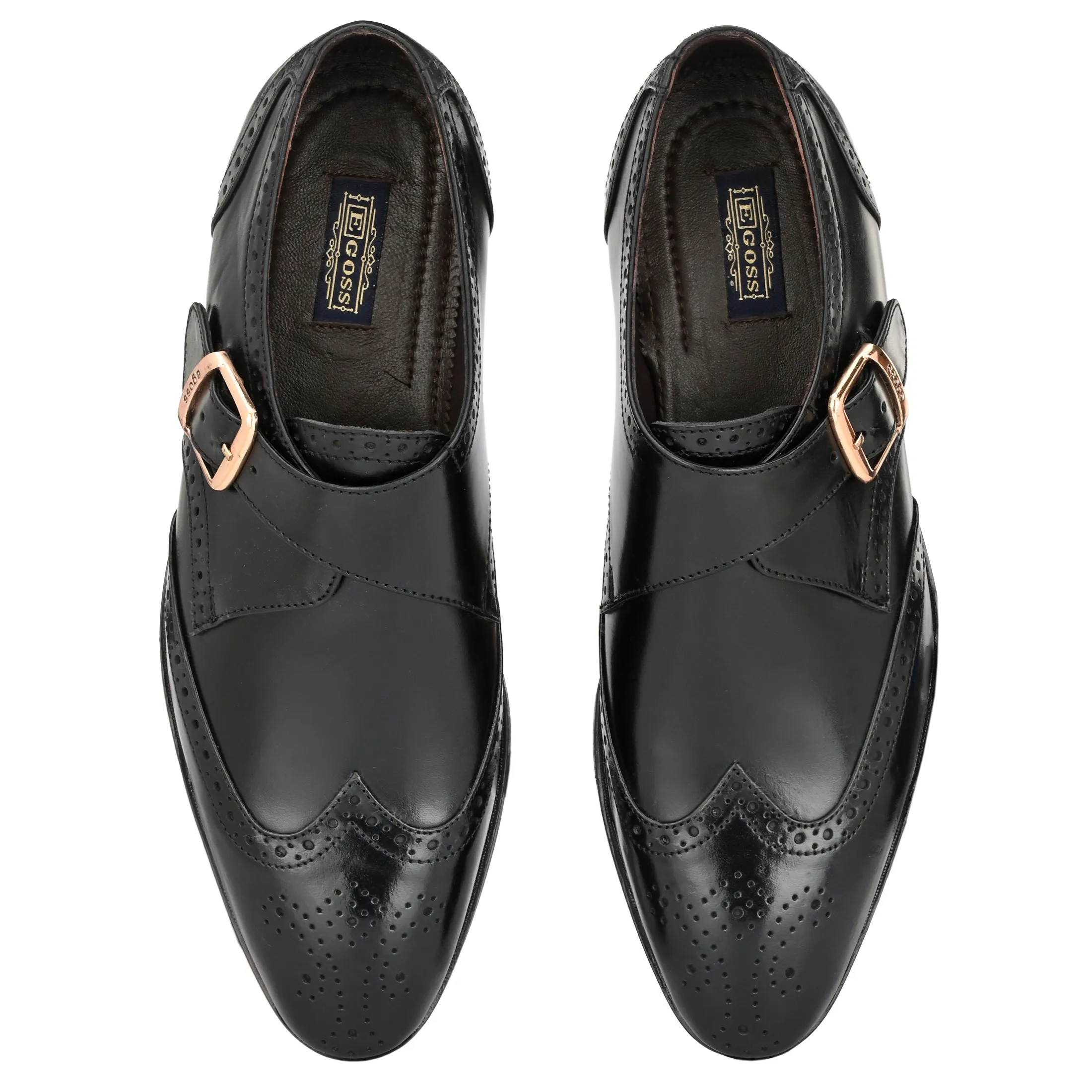 Formal Leather Buckled Shoes For Men