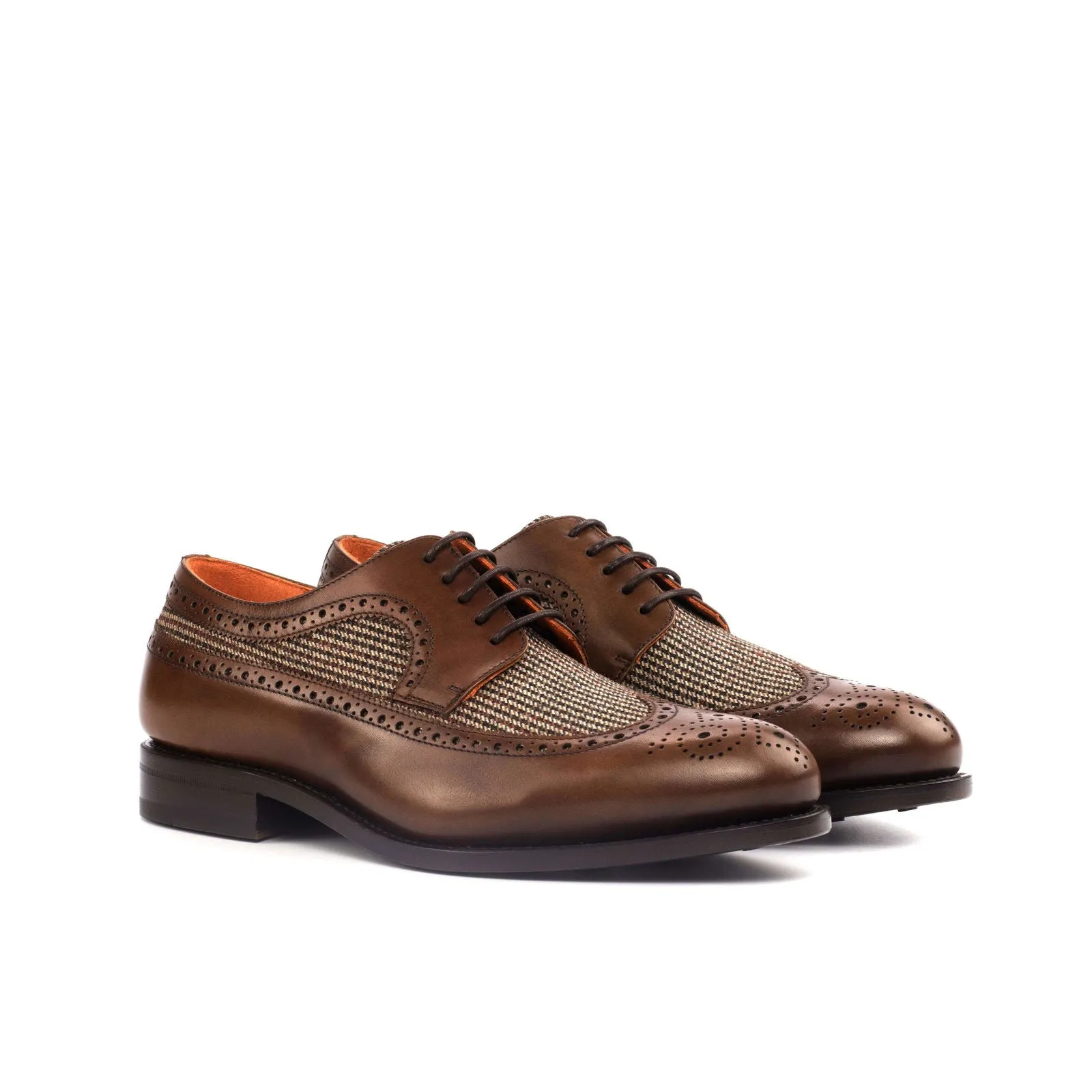 Longwing Blucher-Painted Calf, Sartorial, Brown-Wholesale