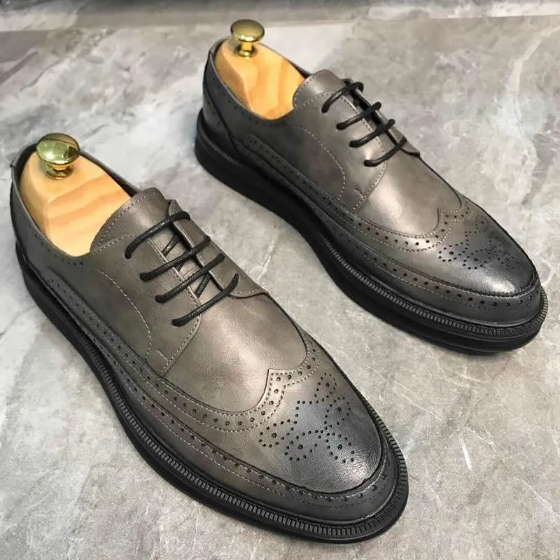 Men's Brogue Leather Formal Shoes
