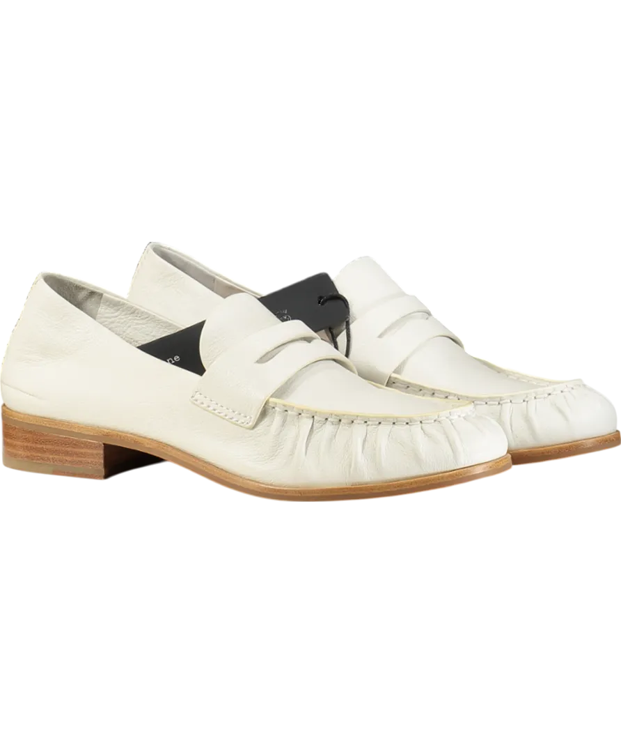 Rag & Bone White Sid Leather Loafers UK 7 EU 40 👠