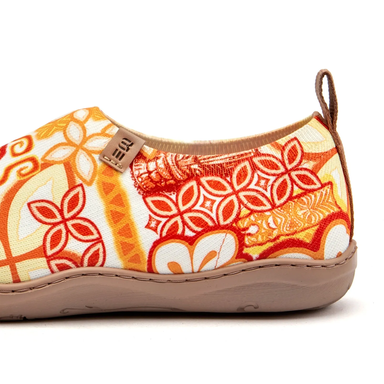 Tiki Print Women's Slip-On Shoes by TIKIROB  Painted Canvas Sneakers
