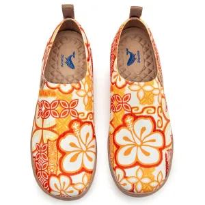 Tiki Print Women's Slip-On Shoes by TIKIROB  Painted Canvas Sneakers